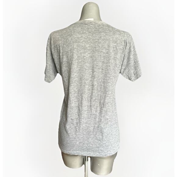 Vintage 80s Palmerton Shirt Size Medium USA Single Stitch Paper Thin Soft Gray - Picture 13 of 16